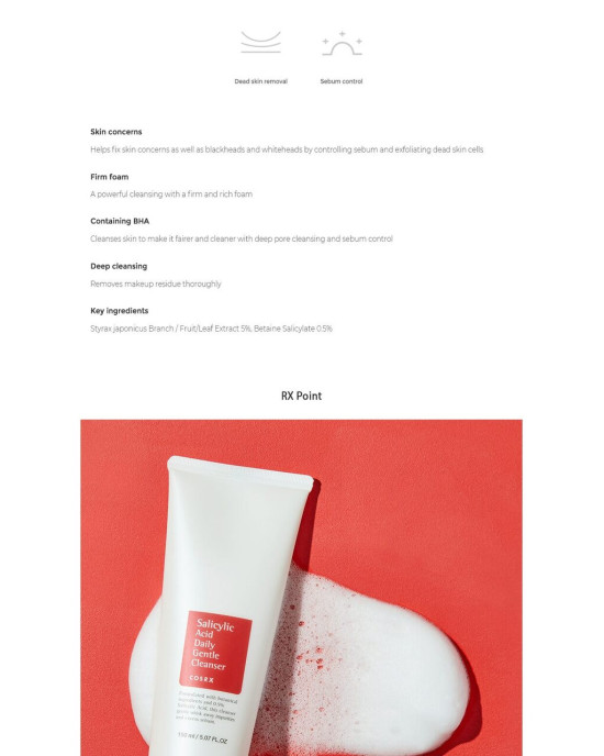 COSRX - Salicylic Acid Daily Gentle Cleanser - 150ml