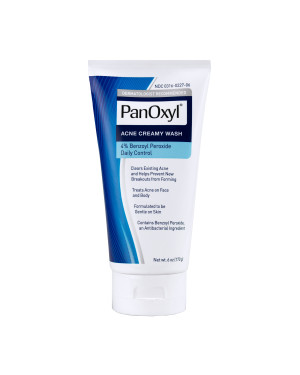 PanOxyl Acne Creamy Wash Benzoyl Peroxide 4% Daily Control